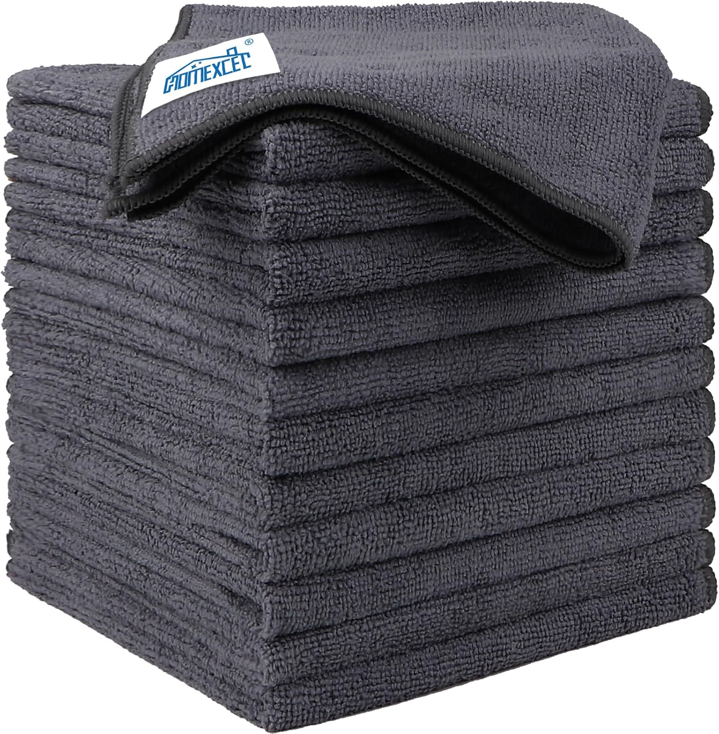 Microfiber Cleaning Cloth 12 Pack, 12.5 x 12.5 inch Microfiber Towels for Cars, Ultra Absorbent Washing Cloth