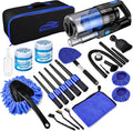17pcs Car Detailing Kit Interior Cleaner, Car Interior Cleaning Kit with Handheld Car Vacuum, Car Detailing Brushes, Windshield Cleaning Tool, Car Cleaning Supplies, Car Accessories