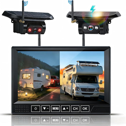 1080P HD Wireless Backup Camera: 1-Min Magnetic Easy Install No Wiring 7" Anti-Glare Monitor with Clear Night Vision