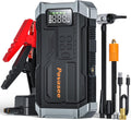5000A Jump Starter with Air Compressor,Car Jumper Starter Portable with 150PSI Tire Inflator 12V Jump Box with LCD Display,Flashlight,Storage Case (Up 9L Gas/8L Diesel Engine
